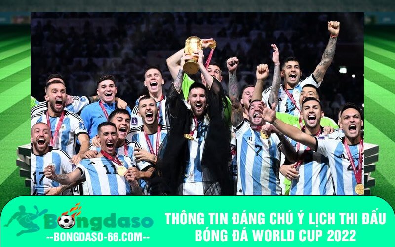 Thông tin đáng chú ý lịch thi đấu bóng đá World Cup 2022